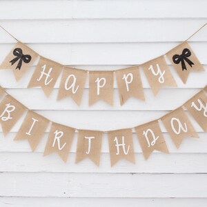 Coquette Birthday, Coquette Theme Party Supplies, Bow Happy Birthday Banner, Coquette Bow Decorations, Black Bows, Pink Bows, Custom Banner