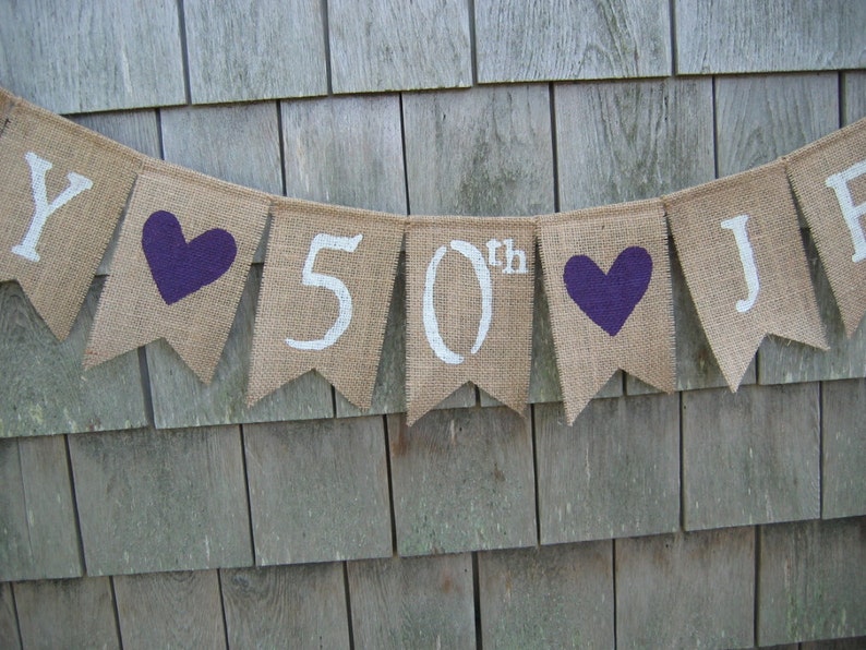 Custom Happy Birthday Banner Happy 50th Birthday Banner 50th | Etsy