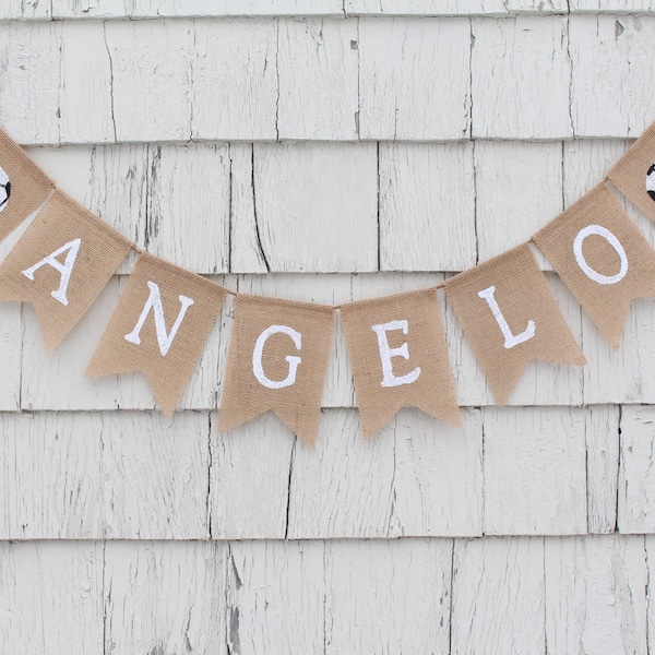 Burlap Name Tags - Etsy