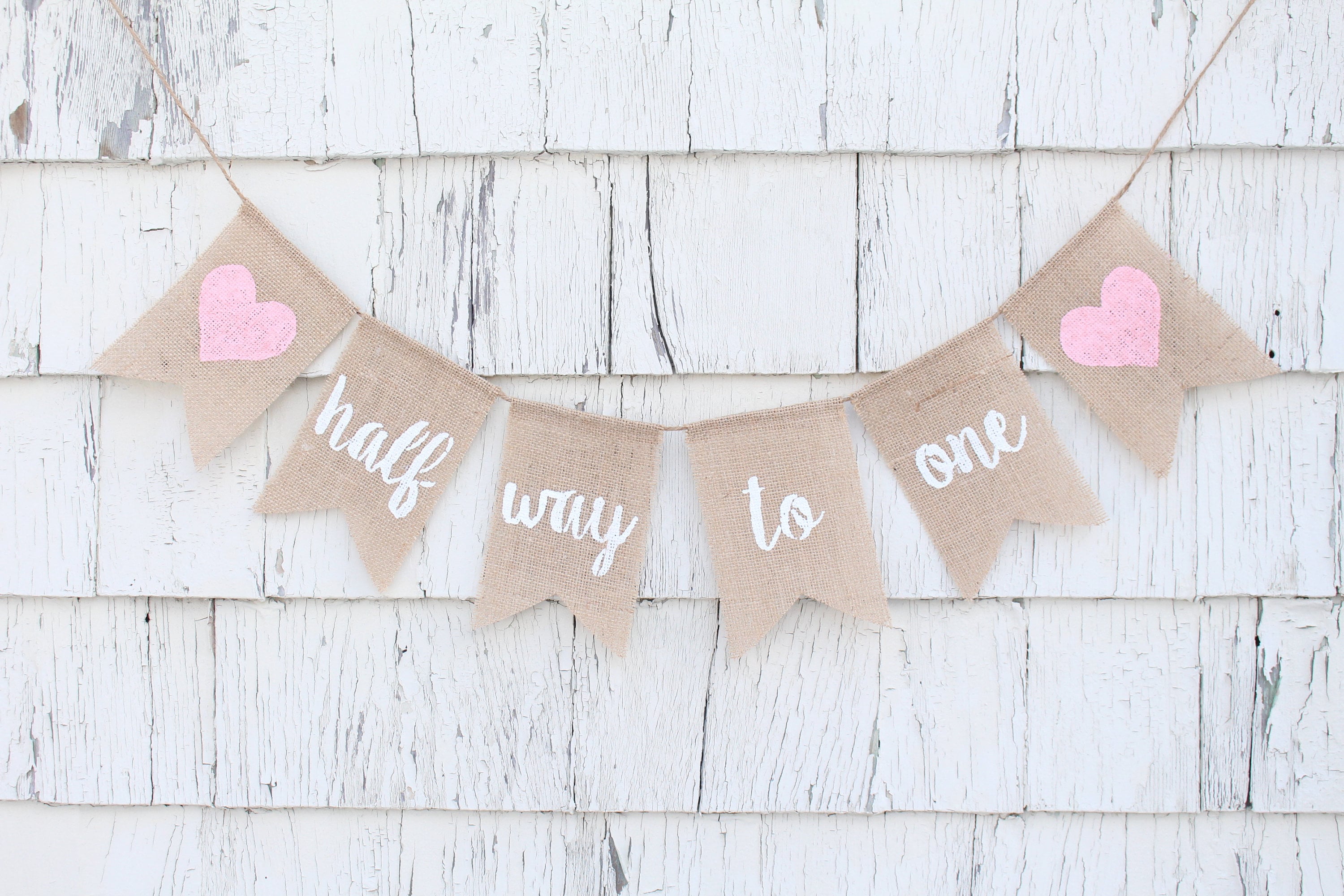 Half Way To One Banner Half Birthday Banner Its my 1/2 Etsy