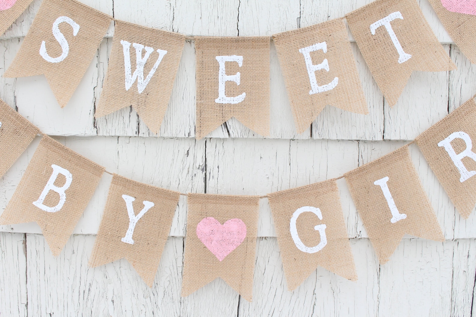 Sweet Baby Girl Banner Baby Bunting Baby Girl Banner Baby Etsy