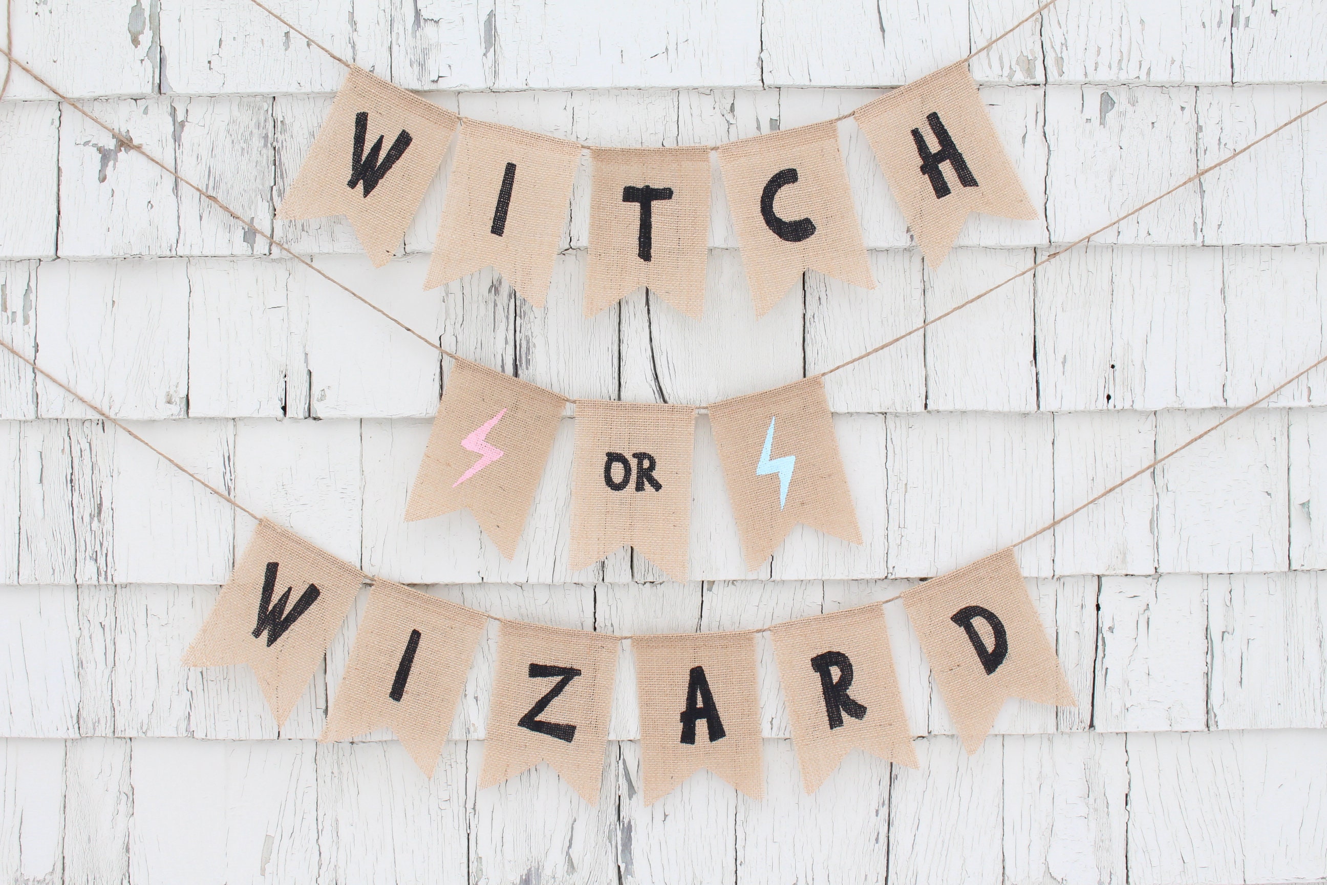 Witch or Wizard Gender Reveal Witch or Wizard Banner Gender Etsy