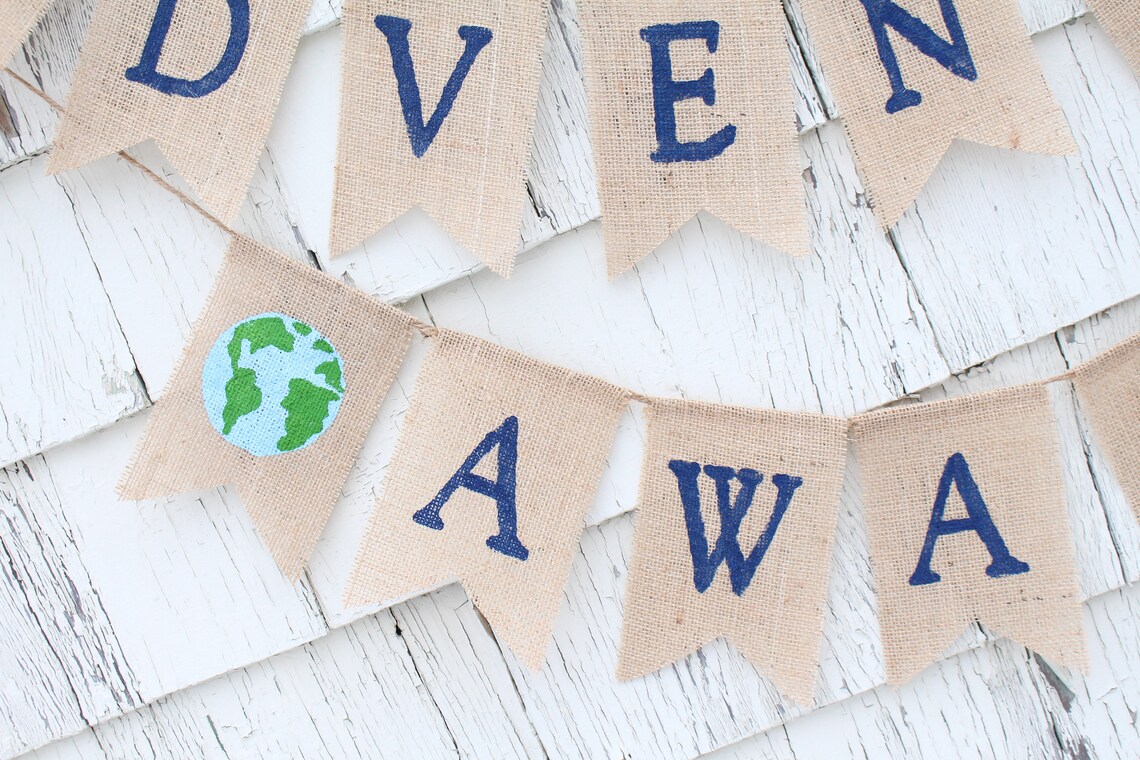 Adventure Awaits Banner Adventure Awaits Baby Shower Welcome | Etsy