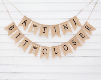 A Tini Bit Closer, Happily Ever After, Espresso Martini Bridal Shower Decorations, Love is Brewing, Engagement Party Banner Ideas
