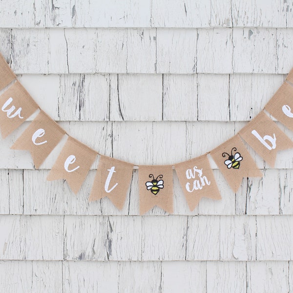 Bumble Bee Baby Shower, Sweet as Can Bee Banner, Bee Shower Decorations, Mommy To Bee Baby Shower, Mommy to Bee Banner, Bumble Bee Banner