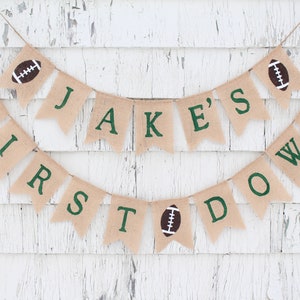 First Down Birthday, First Down Football Party, Rookie Year Birthday, Football Rookie Year, Football first 1st Birthday, Party Supplies