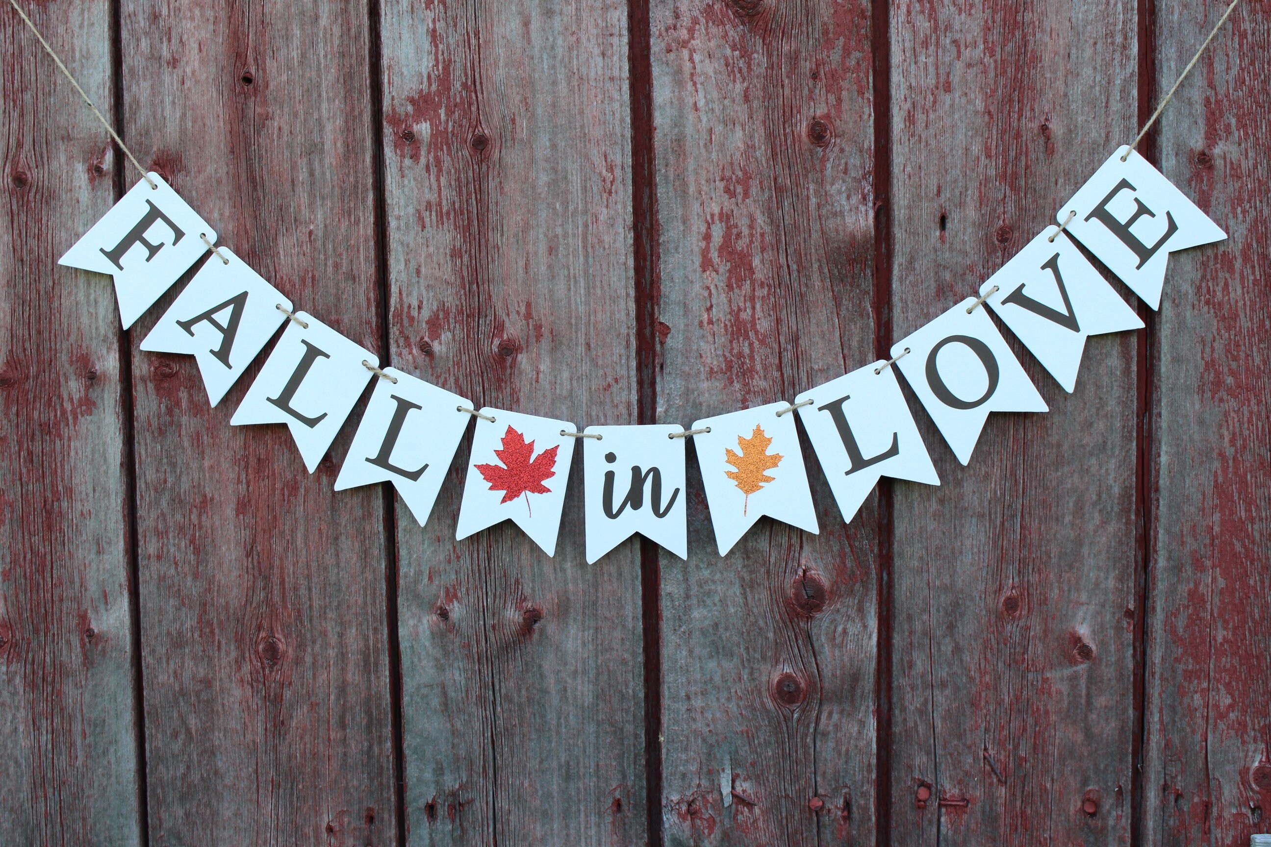 Fall in Love Banner, Fall Bridal Shower Decorations, Fall in Love