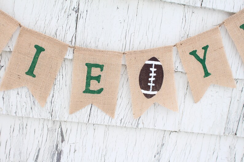 Rookie Year Birthday, Rookie Year Banner, Football Rookie Year, Football first 1st Birthday, First Down Birthday, Football Decorations image 4