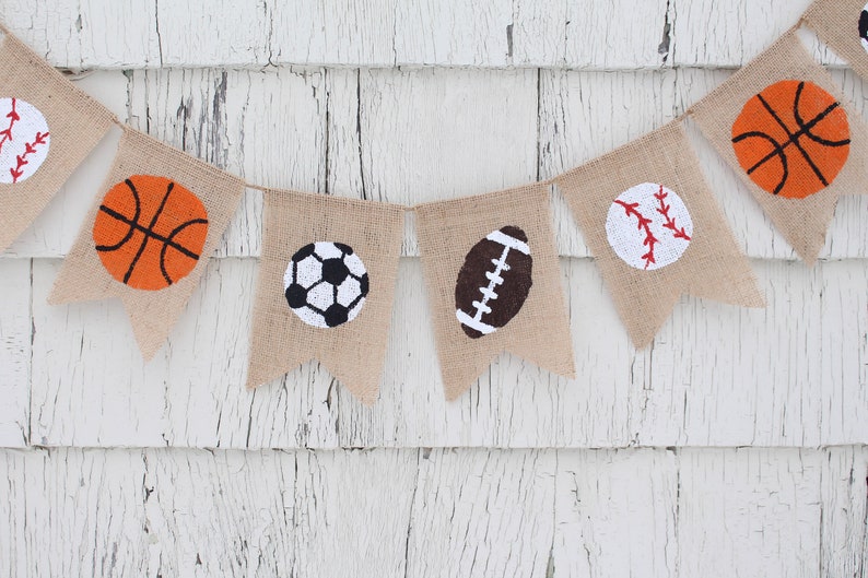 Sports Nursery Decorations, Sports Birthday Party Decor, All Star Birthday Party, All Star Baby Shower Decor, Sports Baby Shower Decorations afbeelding 3