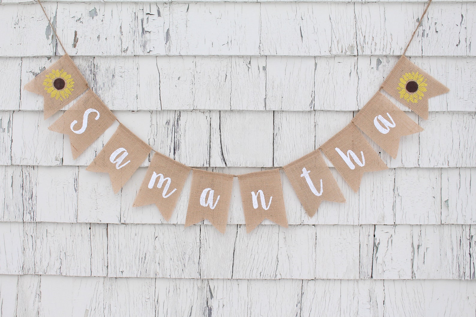 Custom Baby Name Banner, Script Banner, Personalized Baby Bunting, Baby ...