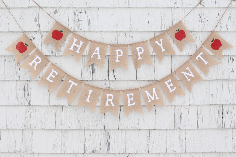 Teacher Retirement Party Decor Teacher Retirement Banner - Etsy