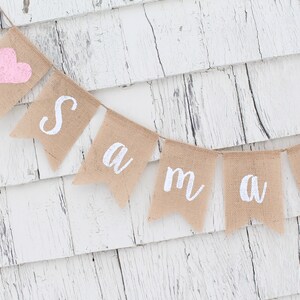 Custom Baby Name Banner, Script Banner, Personalized Baby Bunting, Baby ...