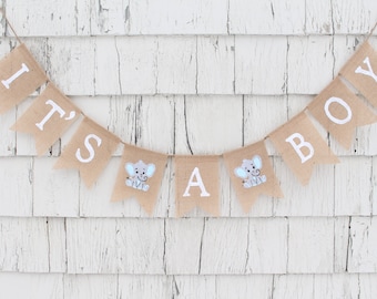 Elephant Baby Shower, Its a Boy Banner, A Little Peanut Is On The Way, Elephant Baby Banner, Little Peanut Shower Decorations, Baby Boy