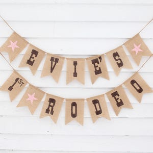 Girl First Rodeo Birthday, Rodeo Party Decorations, Cowgirl First 1st Birthday Banner, My 1st Rodeo Birthday, Custom Cowgirl Birthday Banner