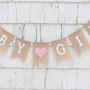 INNORU Baby Shower Banner - Burlap "Boy Or Girl" Sign | Gender Reveal Party Decorations