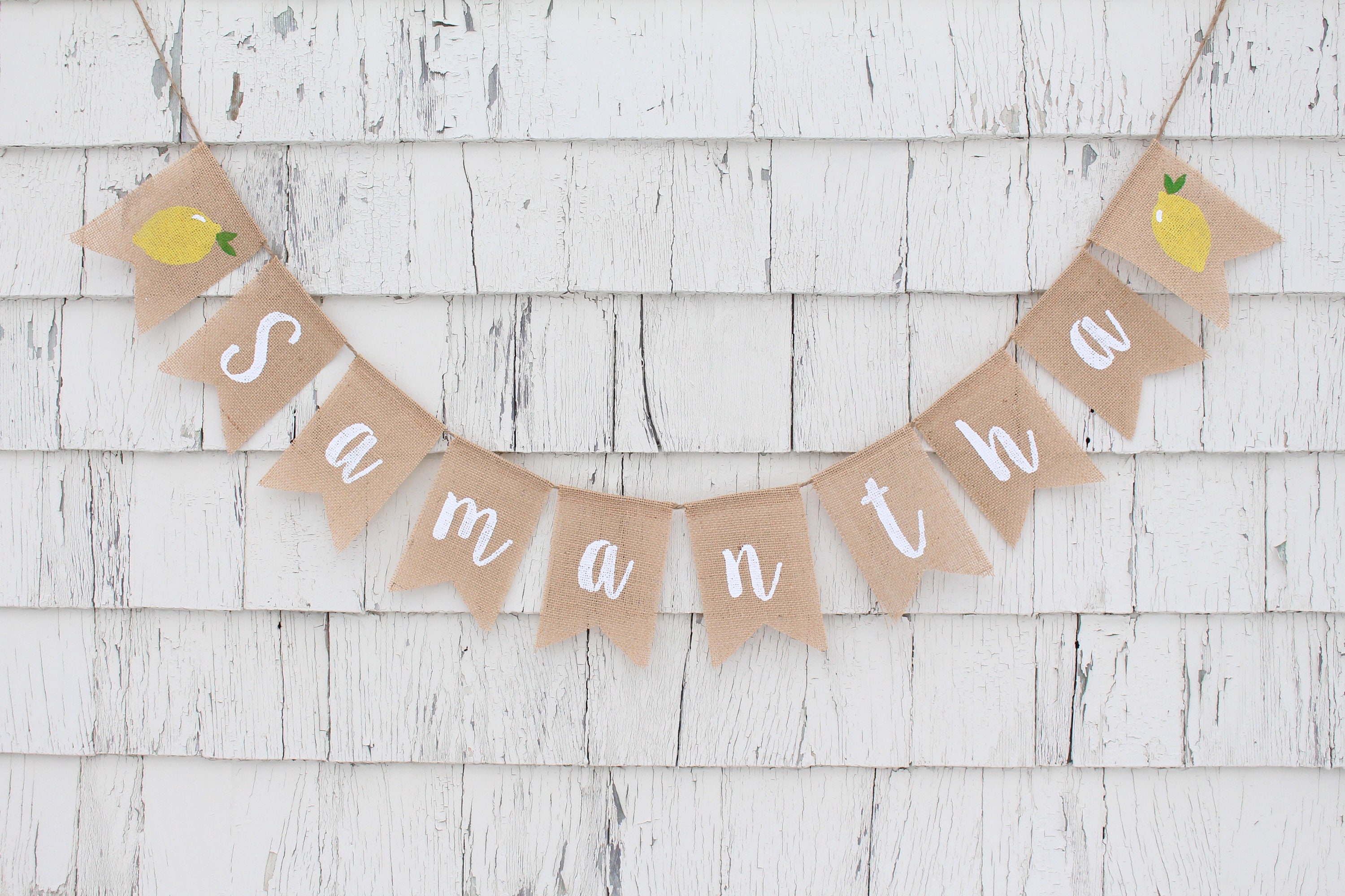 Custom Baby Name Banner, Script Banner, Personalized Baby Bunting, Baby ...