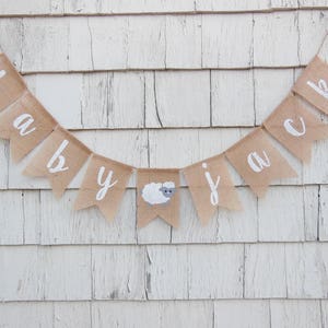 Lamb Baby Shower, Lamb Baby Shower Banner, Lamb Shower Decorations, Little Lamb Baby Shower, Little Lamb Party, Sheep Baby Shower Banner