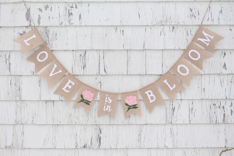 Love is in Bloom Banner Love is in Bloom Bridal Shower Let Etsy
