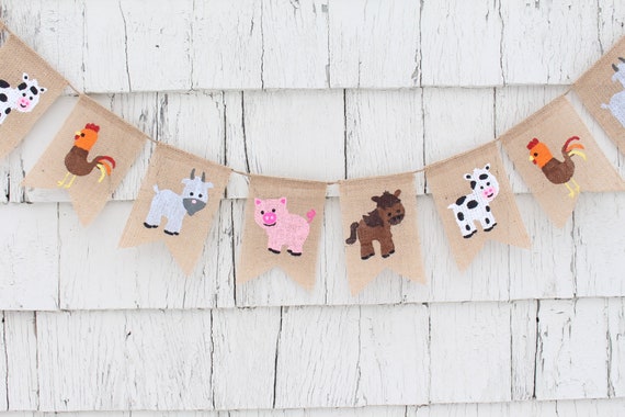 farm animal baby shower decorations