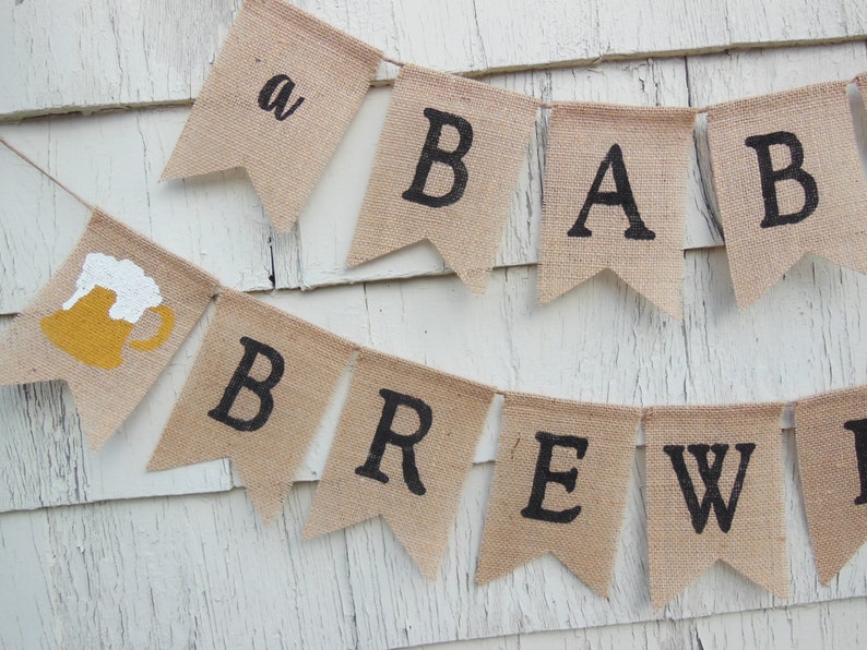 A Baby Is Brewing Baby Shower, A Baby Is Brewing Banner, Baby Shower Banner, Coed Baby Shower, Couples Baby Shower Decor, A Baby Is Brewing image 2