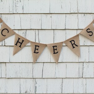 Cheers and Beers Birthday, Cheers Burlap Banner, Beer Birthday Decorations, 30th Birthday Banner, Cheers and Beers Decorations
