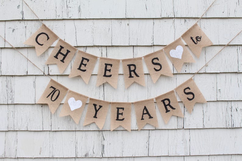 Cheers to 30 Years, 30th Anniversary Decorations, Cheers to 30 Years Banner, 30 Years Loved, Happy 30th Birthday, Rustic Birthday Decor image 6