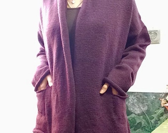 Machine Knitting digital pattern PDF LK150 Toolara Cardigan Mid Gauge Coat Easy