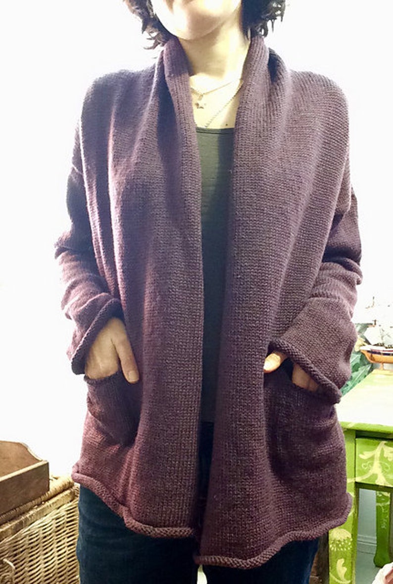 Machine Knitting pattern PDF LK150 Toolara Cardigan Mid ...