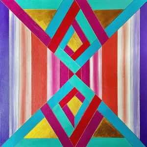 Abstract Geometric Painting