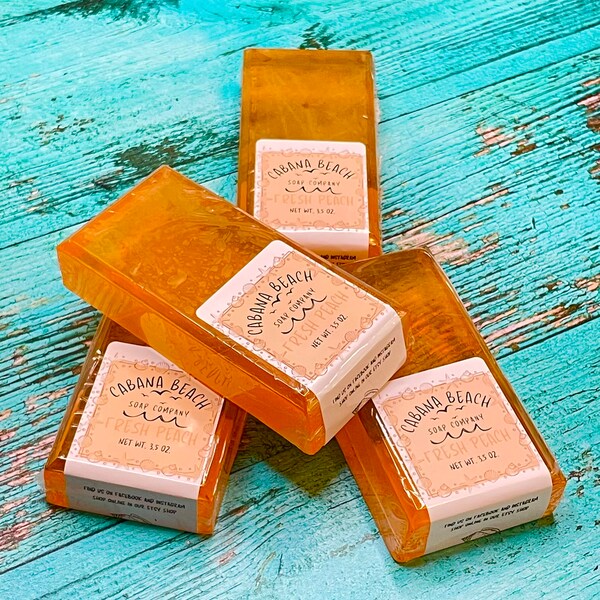 Peach Soap Etsy
