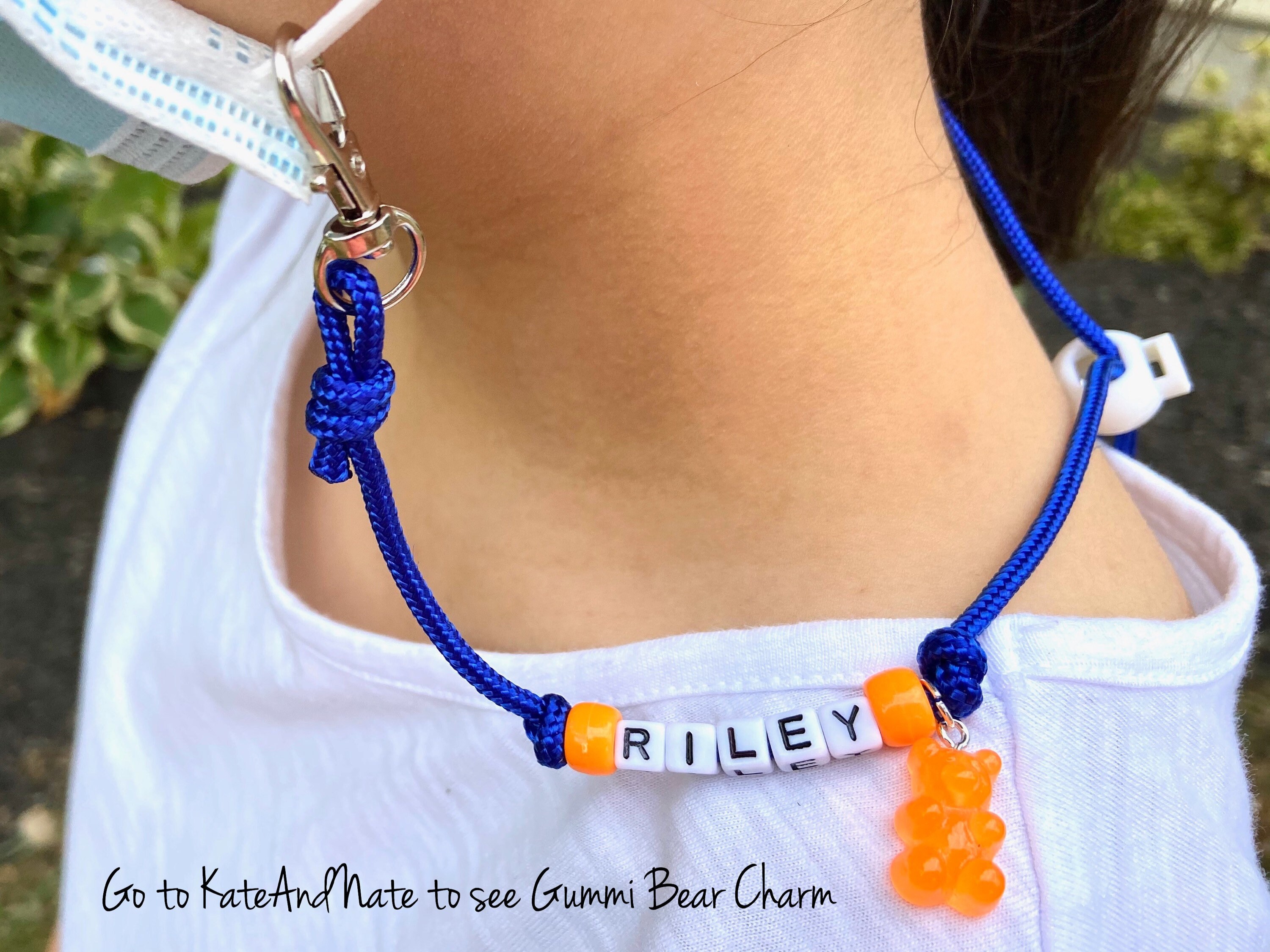 Kids Personalized Adjustable Face Mask Neck Strap Face Mask Etsy