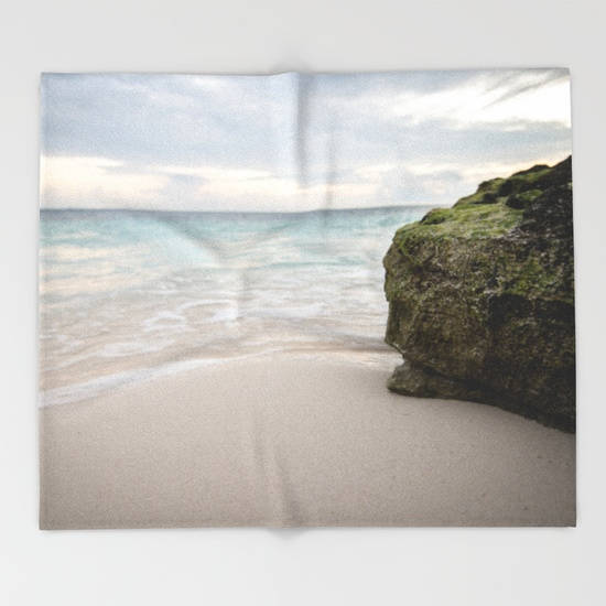 Ocean Blue Blanket Fleece Throw Blanket Beach House Decor Etsy