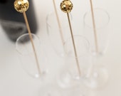 Gold Sequin Glitter Ball Drink Stirrer, perfect Weddings, Wedding Showers, Signature Drink, Cocktail Decor, Bar Decoration, Drink Decoration