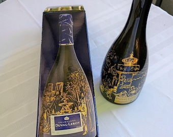 2001 Vintage Duval-Leroy Cuvée Design Paris Champagne Bottle And Box, EMPTY