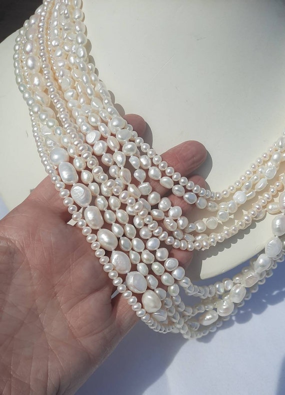 Vintage Sterling Silver Cultured Pearl Bib Neckla… - image 7