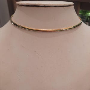 Gold Collar necklace, vintage gold tone collar necklace, vintage fashion jewelry, vintage jewelry