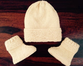 Baby Hat and Boot set