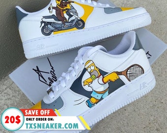 bart simpson custom air force 1
