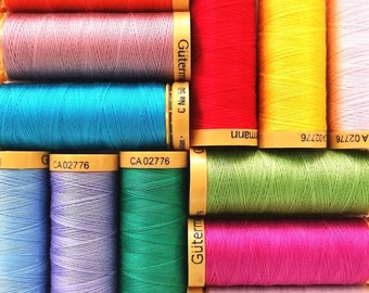 Gutermann Natural Cotton Thread 100m, 100% Cotton, 40 Colours To Choose From - Free Post Option