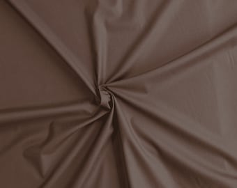 Cotton Tencel Fabric Brown 140cm Wide By The Half Metre