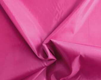 Raspberry Pink Polyester Lining Fabric Anti Static 145cm Wide By The Half Metre