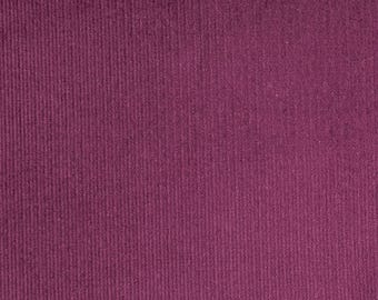 Wine Red Babycord Cotton Corduroy Fabric, 21 Wale 140cm Wide, Soft 100% Cotton, Dressmaking Fabric by the Half Metre