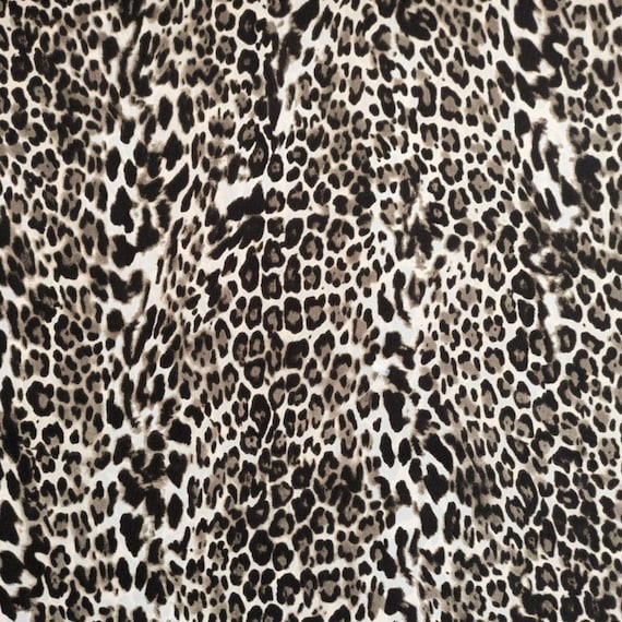 Polyester Fabric – Leopard Print 150cm Wide By The Half Metre