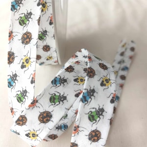 Insects Cotton Bias Binding, 20mm Wide, By The Metre