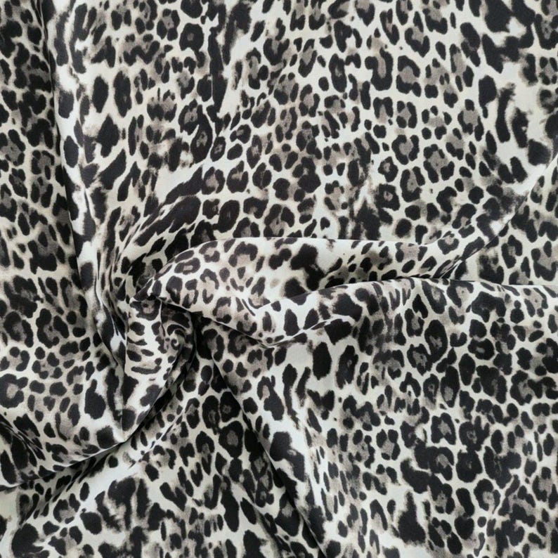 Polyester Fabric – Leopard Print 150cm Wide By The Half Metre image 2