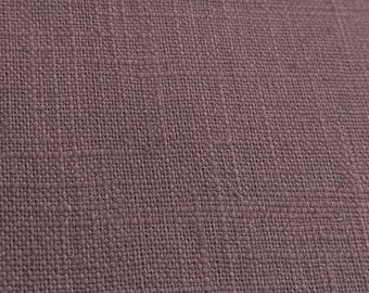 Brown Washed Pure Linen Fabric Breathable Dress Material 136cm Wide By The Half Metre