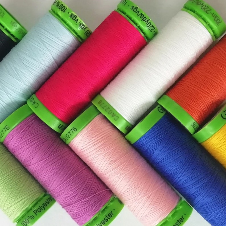 Gutermann Extra Fine Sew All Polyester Thread 200m 100 Etsy