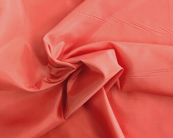 Orange Polyester Lining Fabric Anti Static 145cm Wide By The Half Metre
