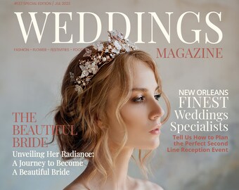 Weddings Personalized Magazine Covers Digital Print/Wall Art