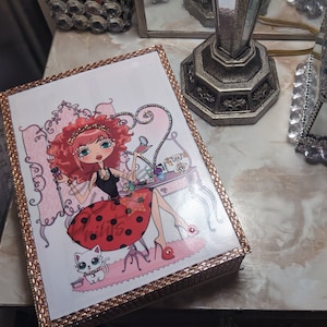 Elevate Your Space with Personalized Vanity Book Jewelry Box, Stylish, Chic Custom and Unique Vanity and Room Decor with Hidden Storage